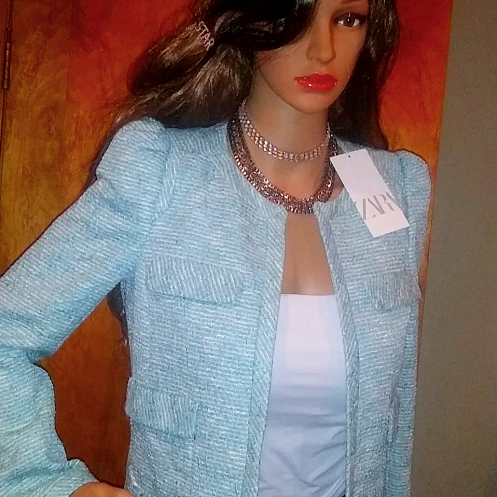 Zara Tweed Blazer - Picture 1 of 3